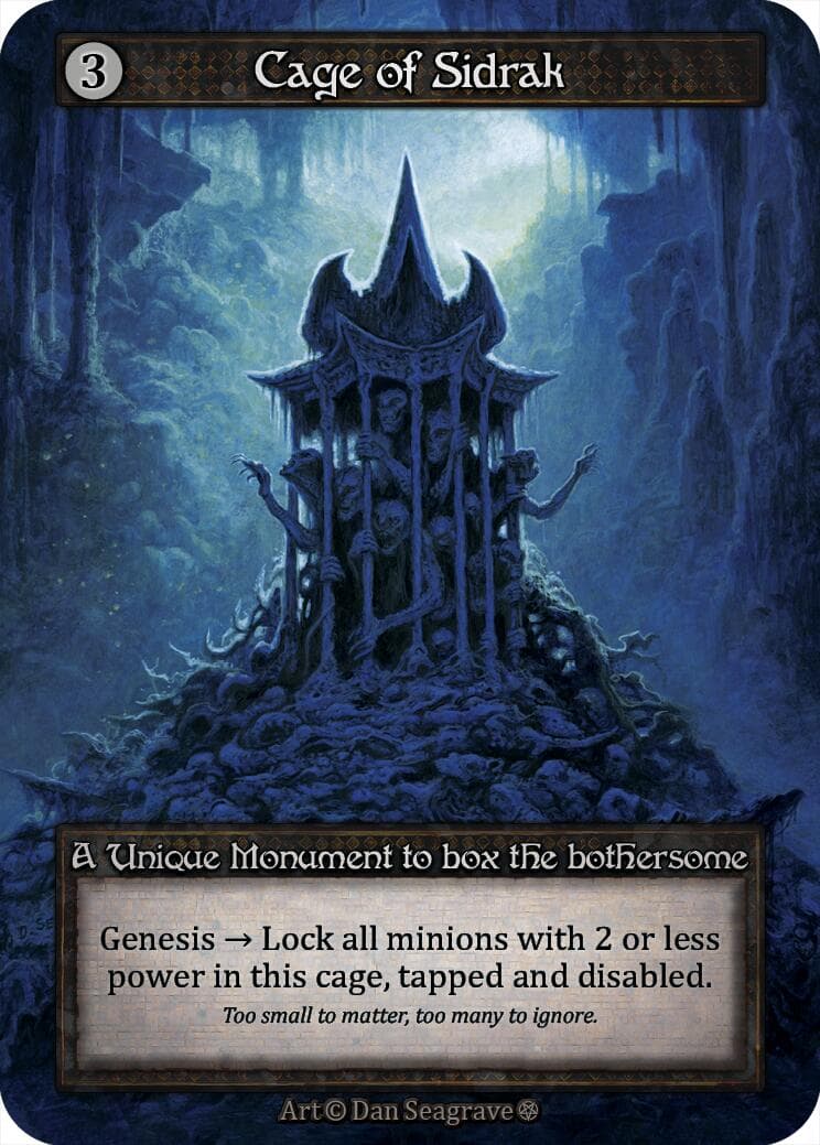 Cage of Sidrak — Gothic card