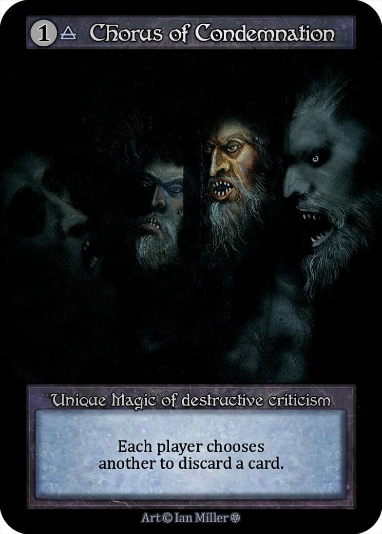 Chorus of Condemnation — Gothic card