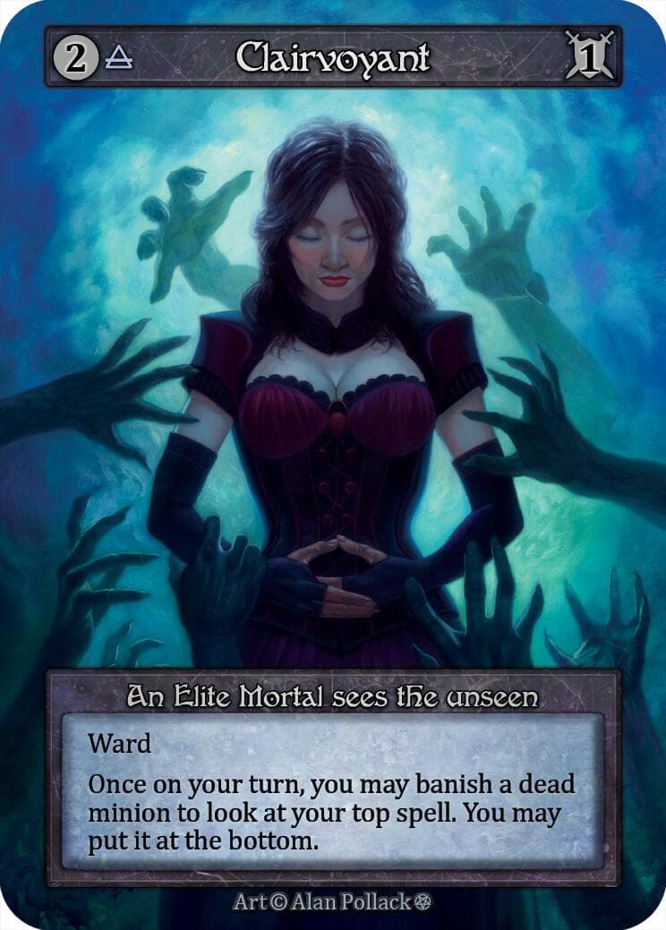Clairvoyant — Gothic card