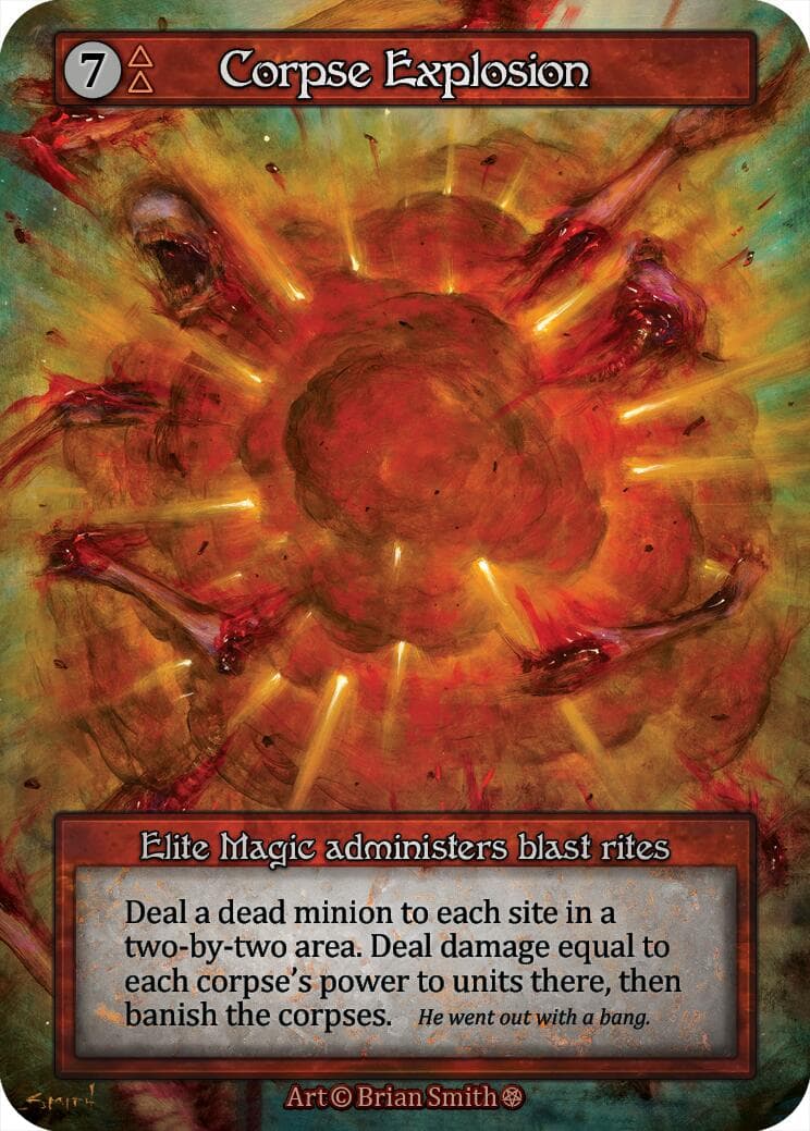 Corpse Explosion — Gothic card