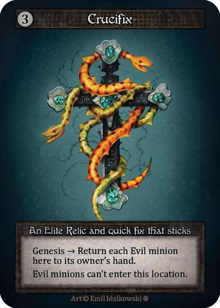 Crucifix — Gothic card