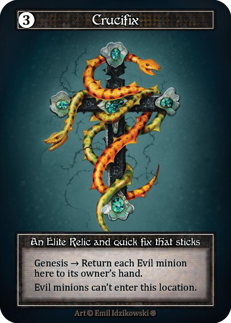 Crucifix (Foil) — Gothic card