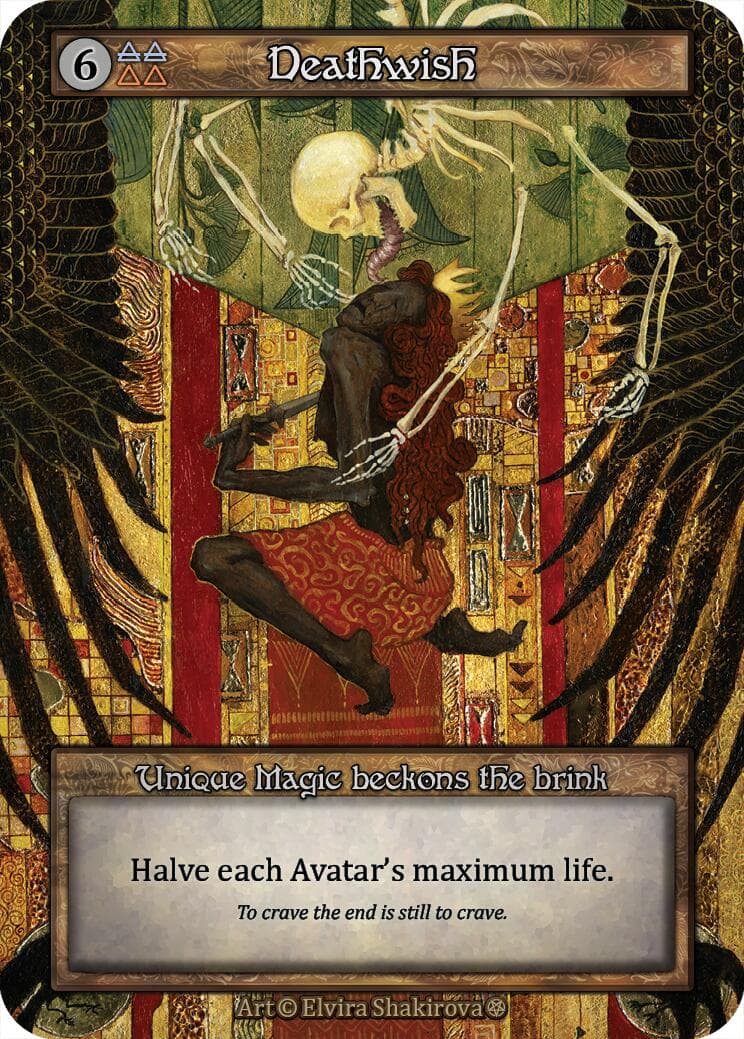 Deathwish — Gothic card