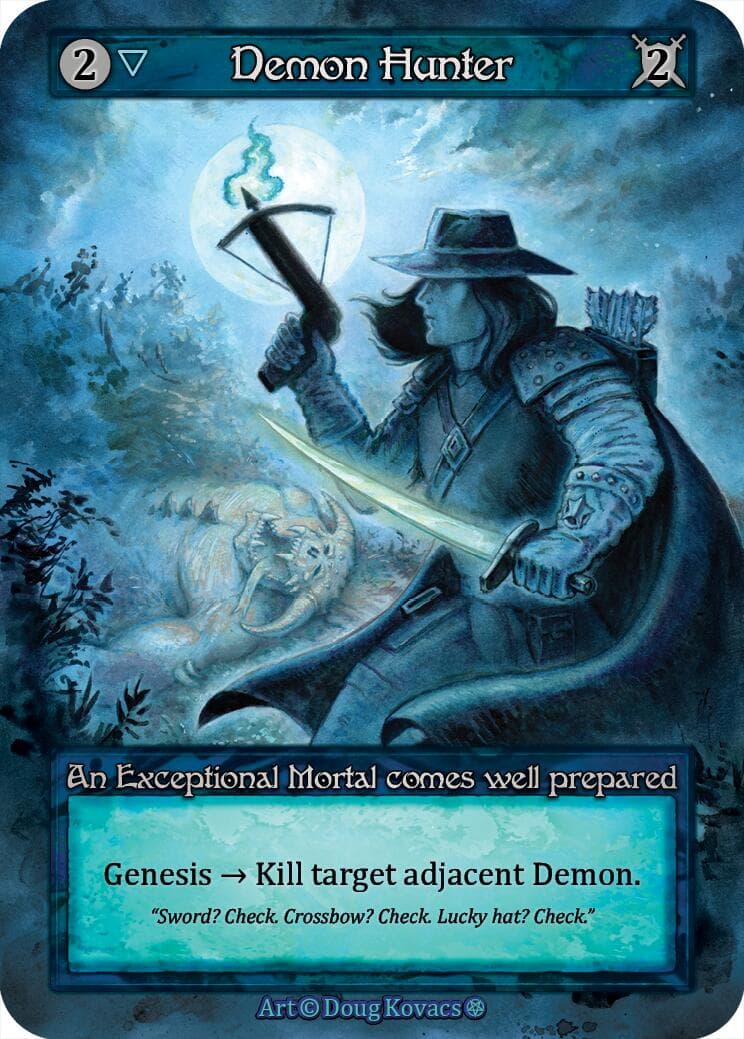 Demon Hunter — Gothic card