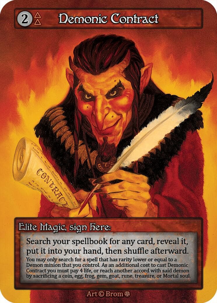 Demonic Contract — Gothic card
