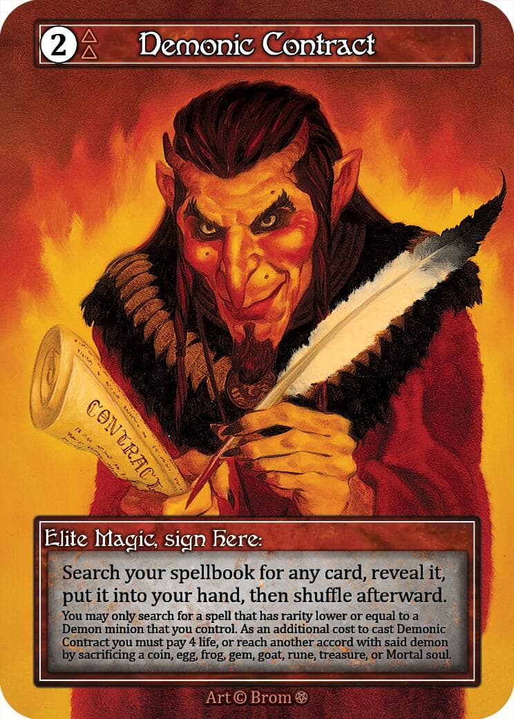 Demonic Contract (Foil) — Gothic card