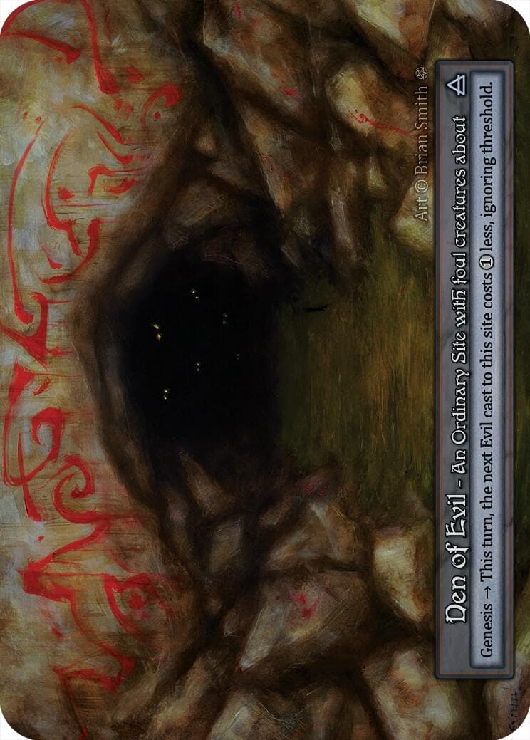 Den of Evil — Gothic card