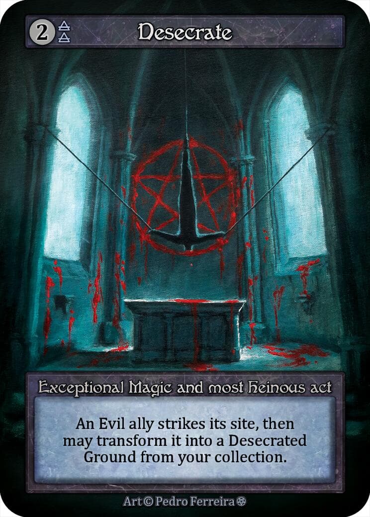 Desecrate — Gothic card