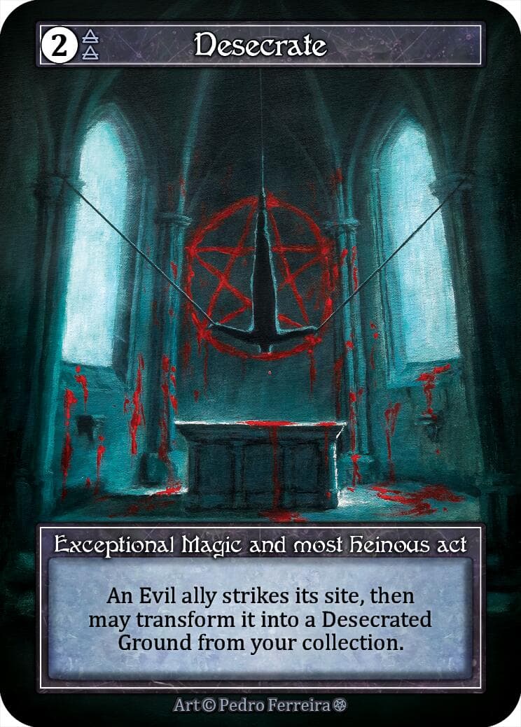 Desecrate (Foil) — Gothic card