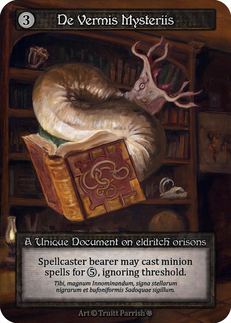 De Vermis Mysteriis — Gothic card