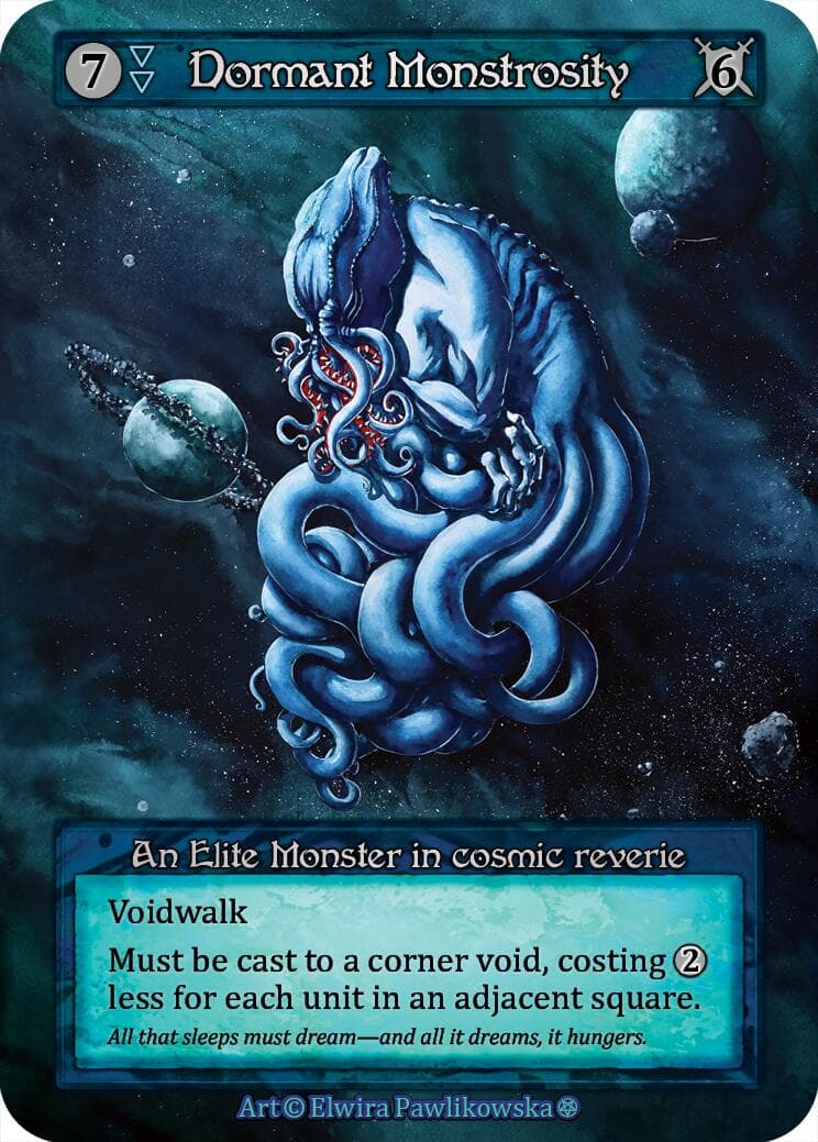 Dormant Monstrosity — Gothic card