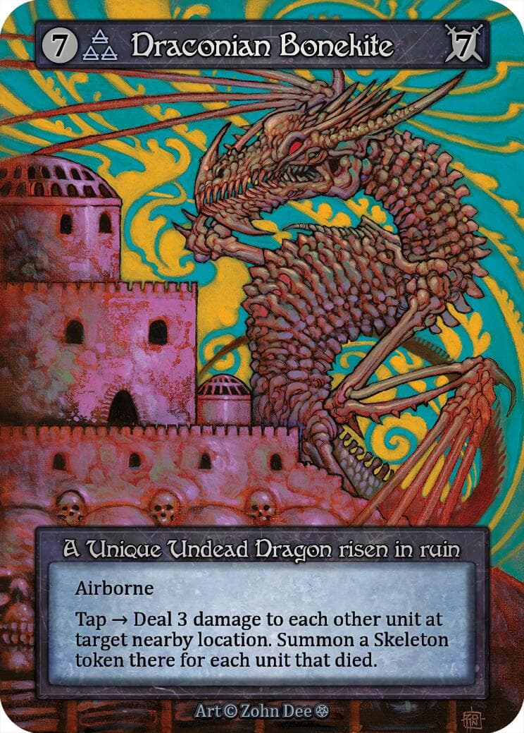 Draconian Bonekite — Gothic card