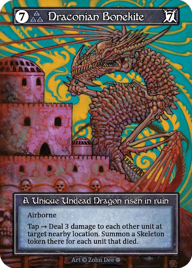 Draconian Bonekite (Foil) — Gothic card