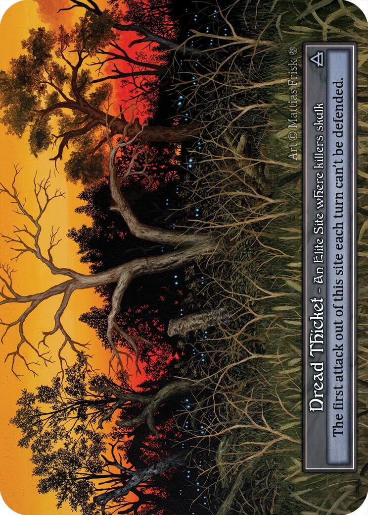 Dread Thicket (Foil) — Gothic card