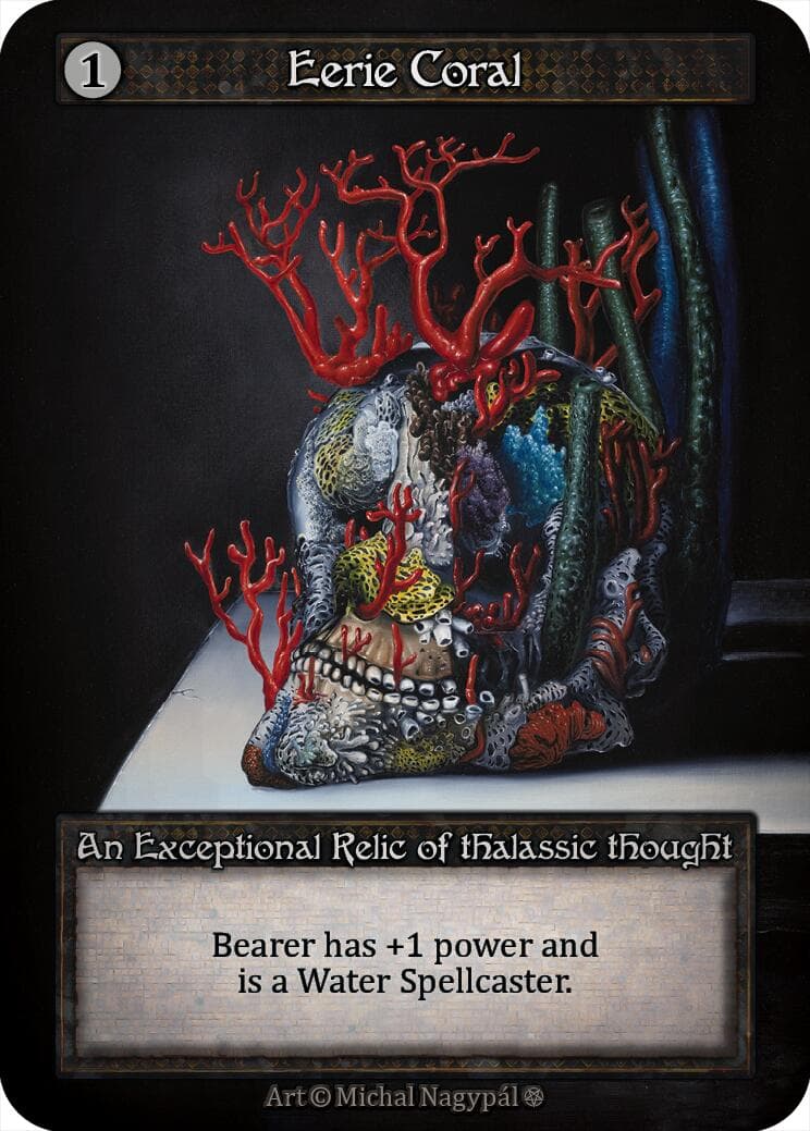 Eerie Coral — Gothic card