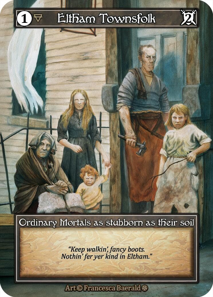 Eltham Townsfolk (Foil) — Gothic card