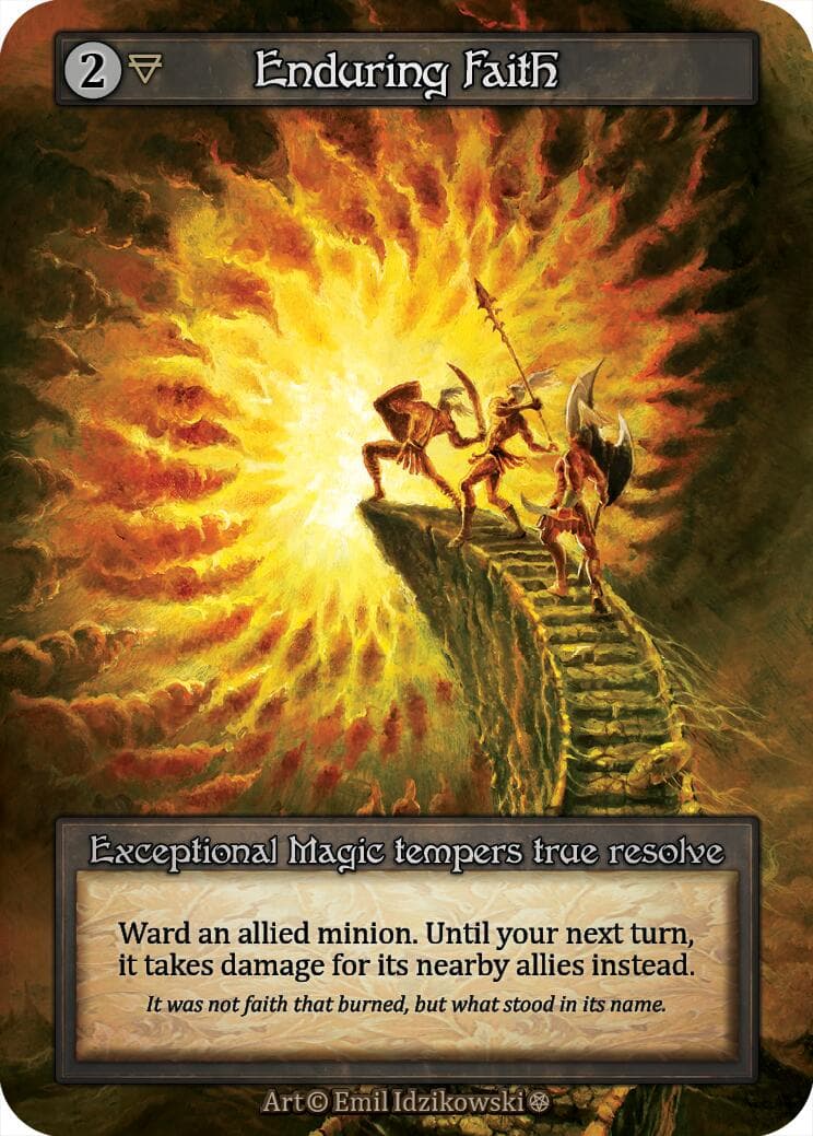 Enduring Faith — Gothic card