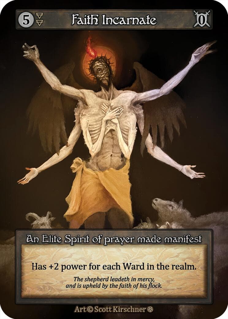 Faith Incarnate — Gothic card