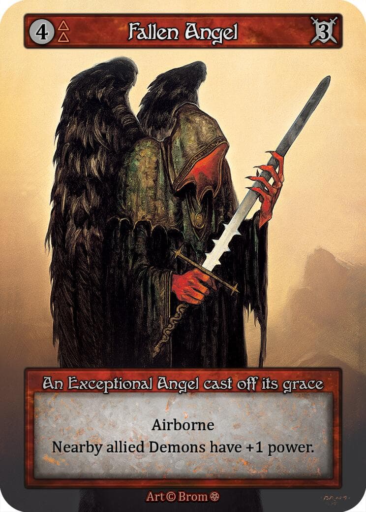 Fallen Angel — Gothic card