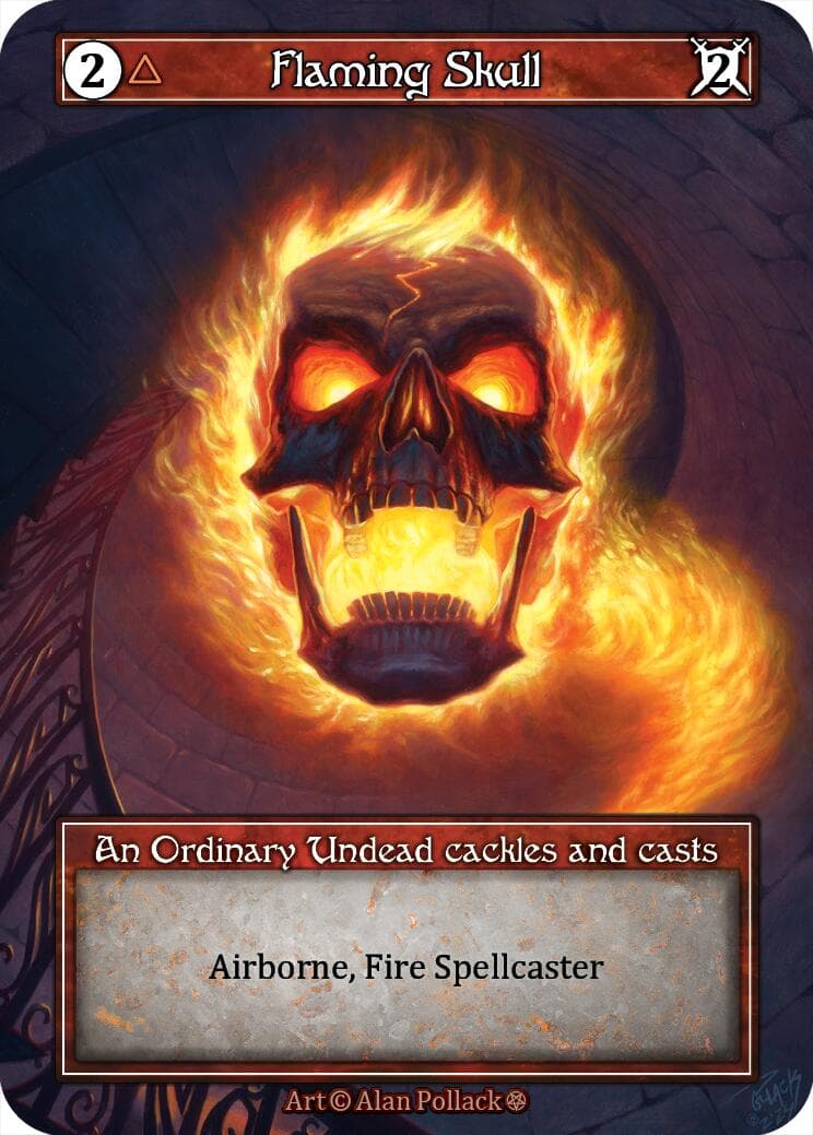 Flaming Skull (Foil) — Gothic card
