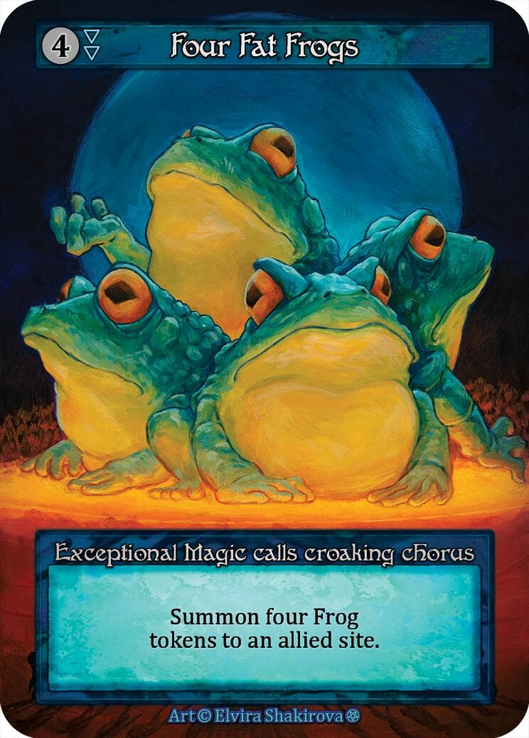 Four Fat Frogs — Gothic card