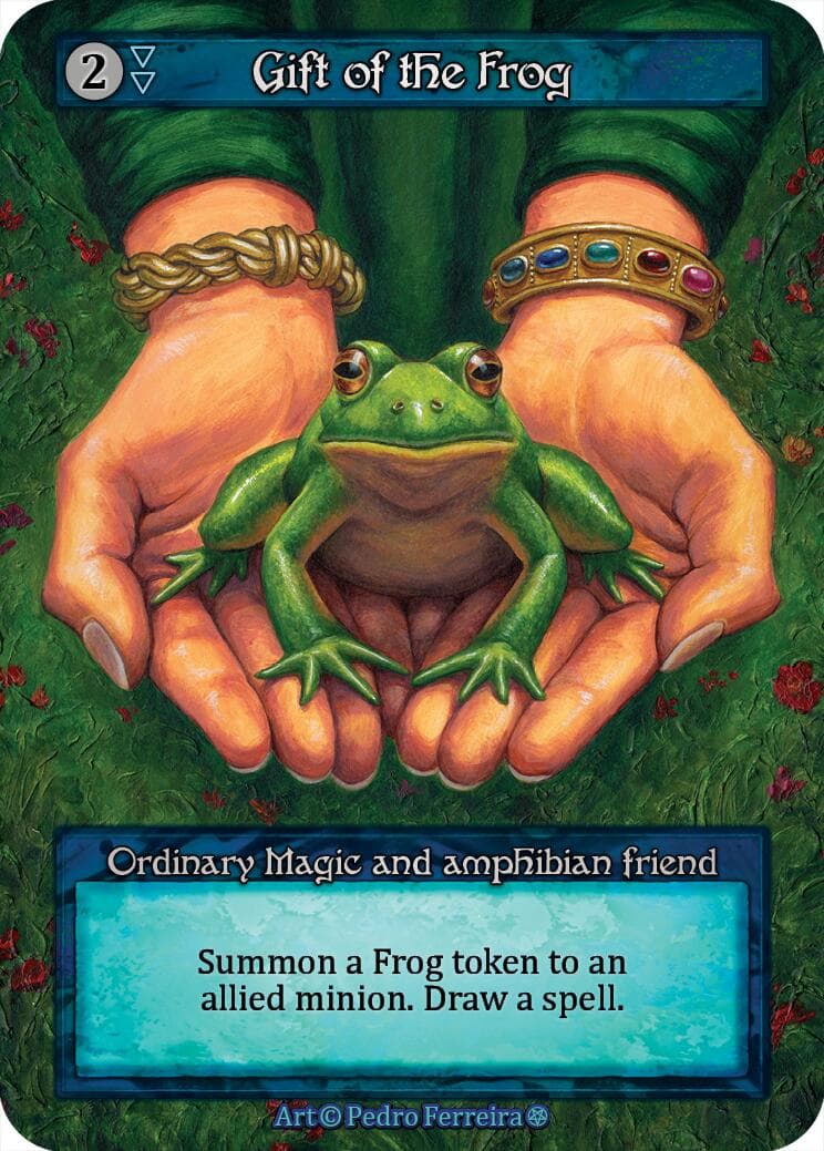 Gift of the Frog — Gothic card