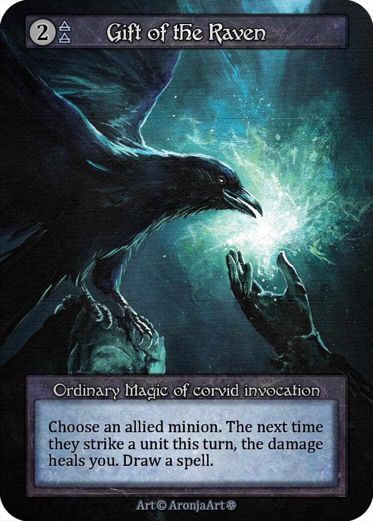 Gift of the Raven — Gothic card
