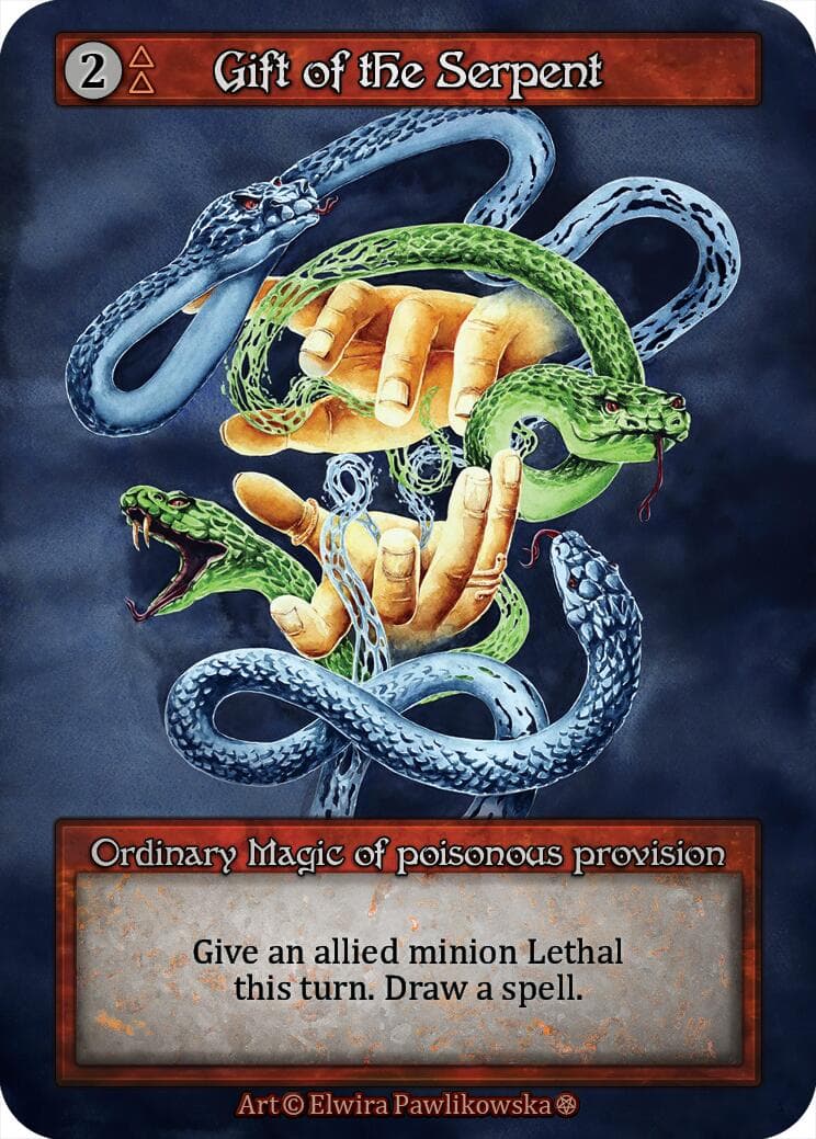 Gift of the Serpent — Gothic card