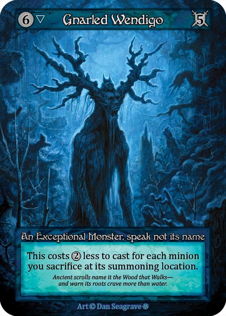 Gnarled Wendigo — Gothic card