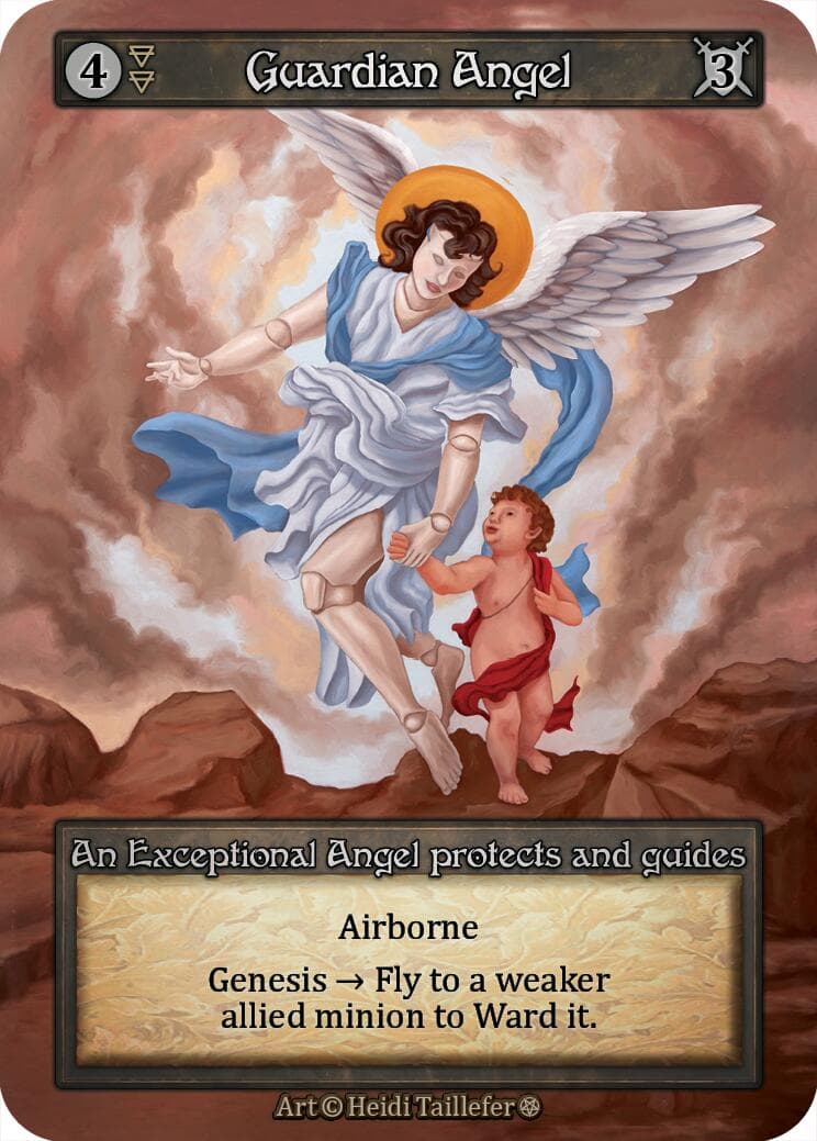 Guardian Angel — Gothic card