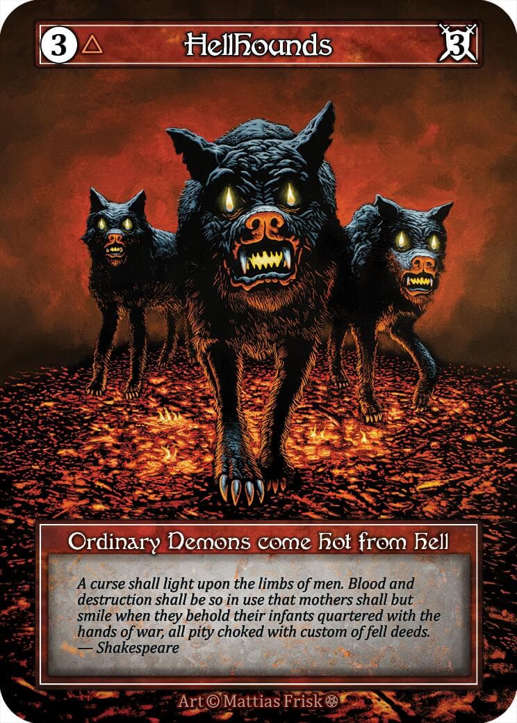 Hellhounds (Foil) — Gothic card