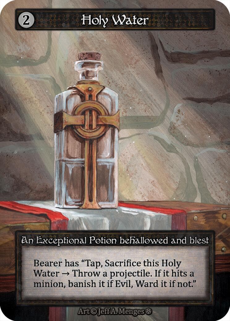 Holy Water — Gothic card