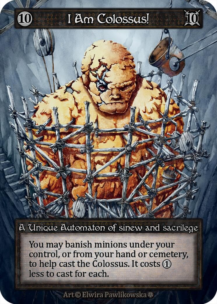 I Am Colossus! — Gothic card