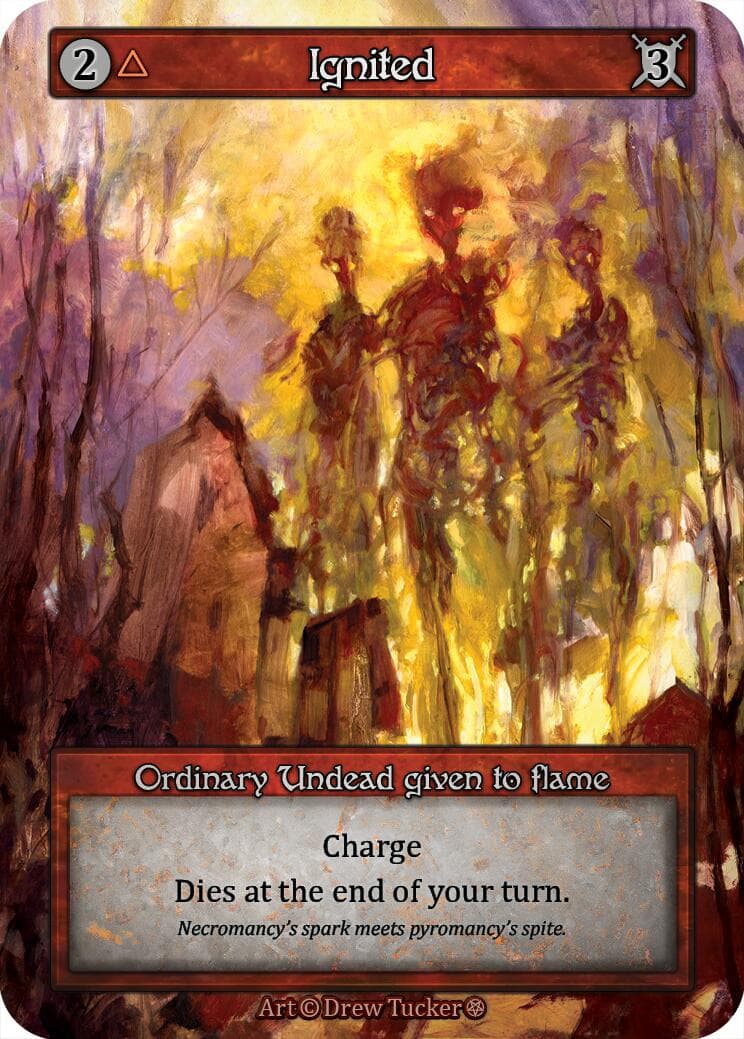 Ignited — Gothic card