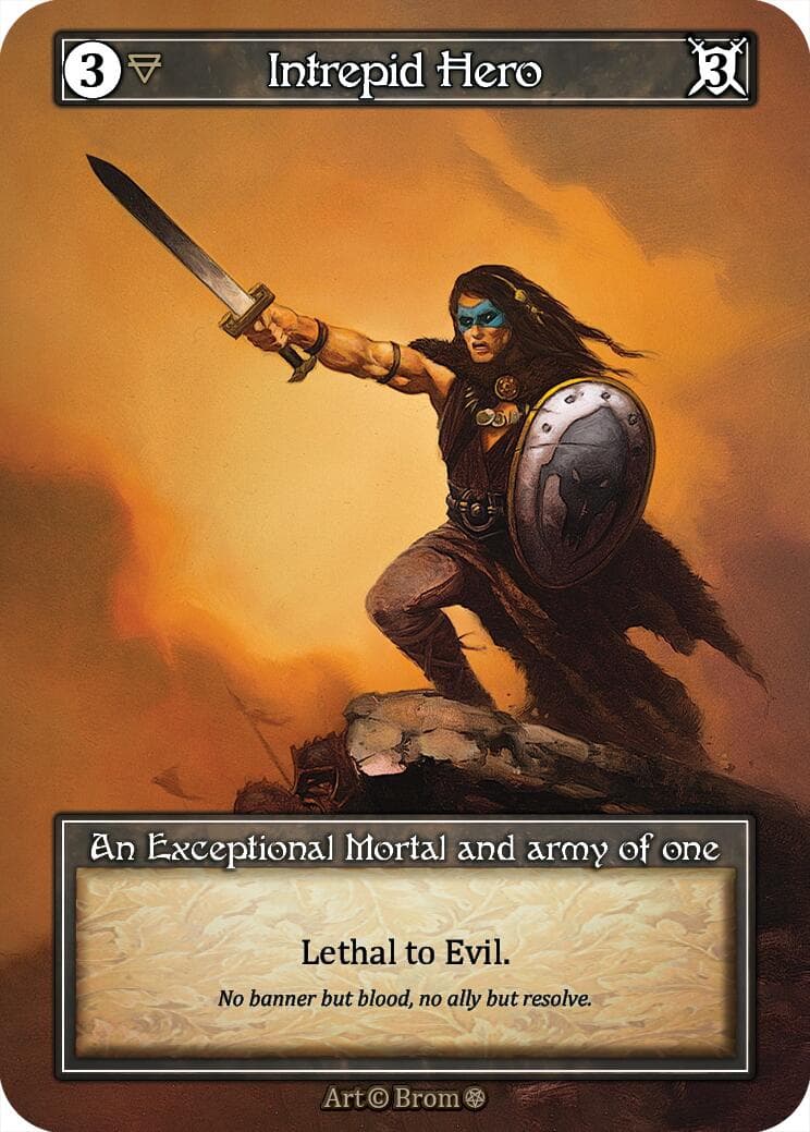 Intrepid Hero (Foil) — Gothic card