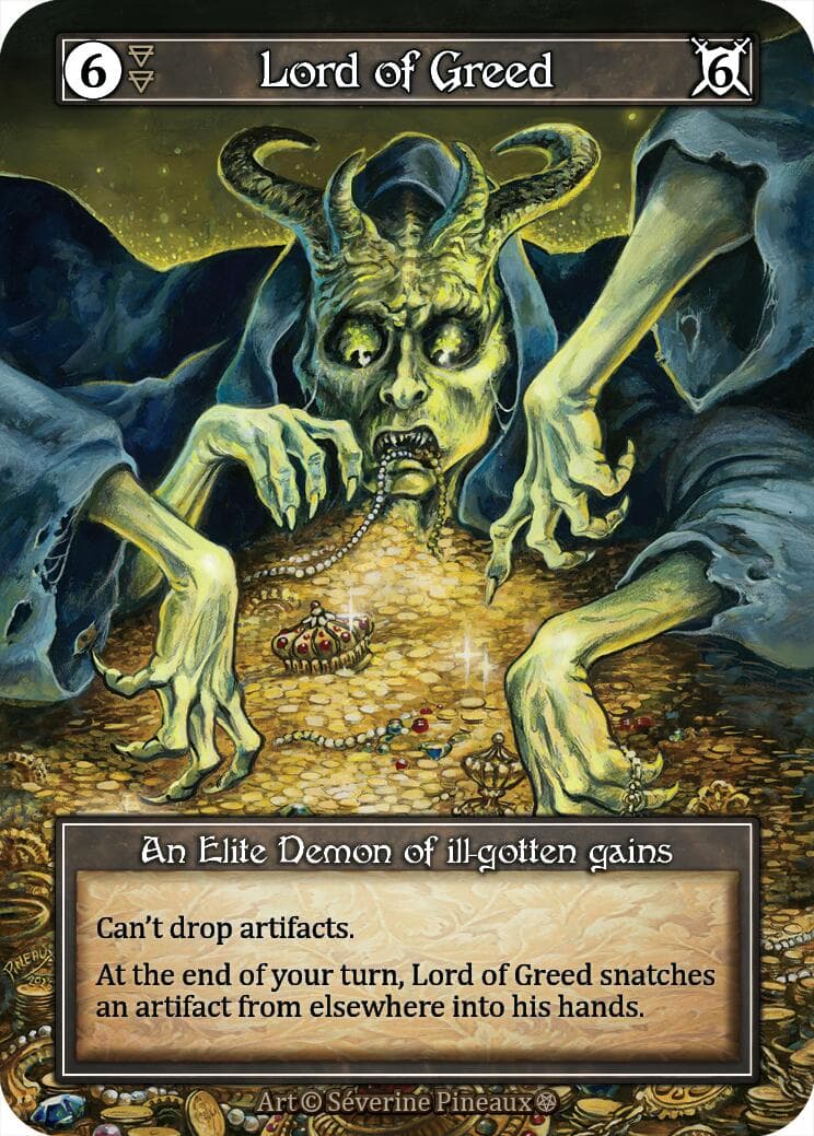 Lord of Greed (Foil) — Gothic card
