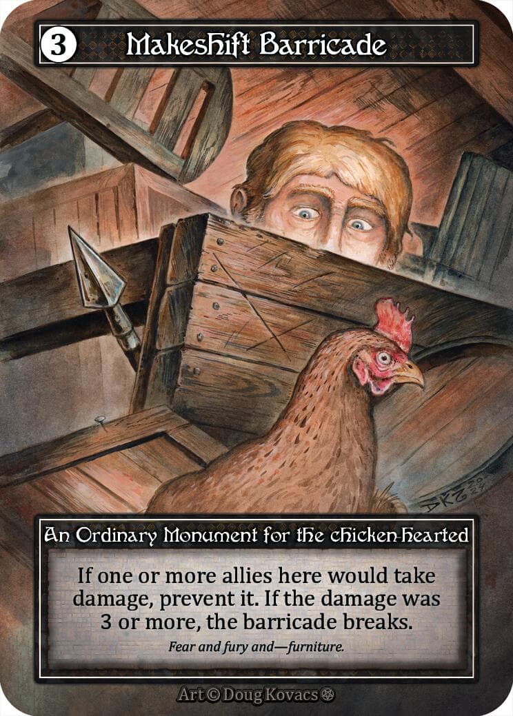 Makeshift Barricade (Foil) — Gothic card