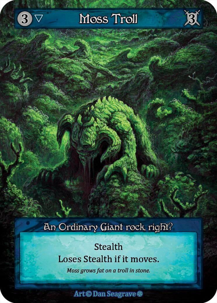 Moss Troll — Gothic card