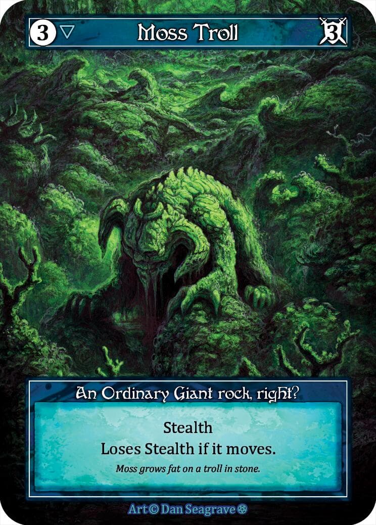 Moss Troll (Foil) — Gothic card