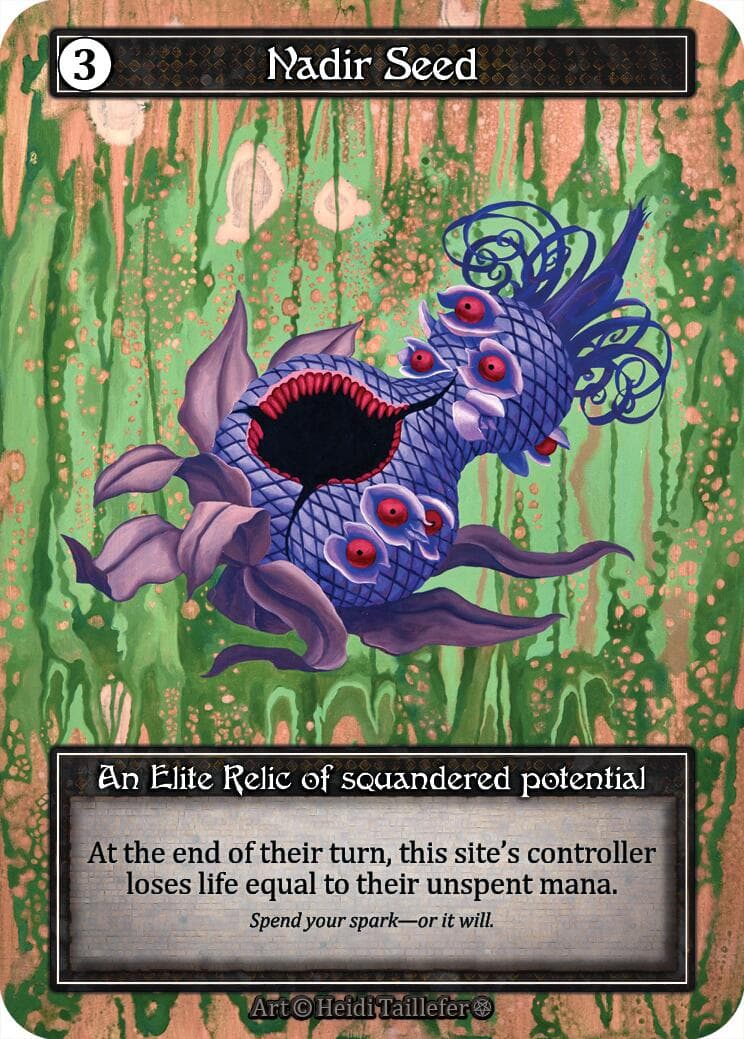 Nadir Seed (Foil) — Gothic card