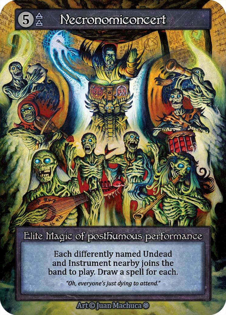 Necronomiconcert — Gothic card