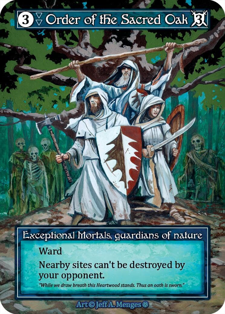 Order of the Sacred Oak (Foil) — Gothic card