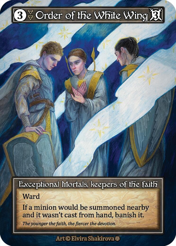 Order of the White Wing (Foil) — Gothic card