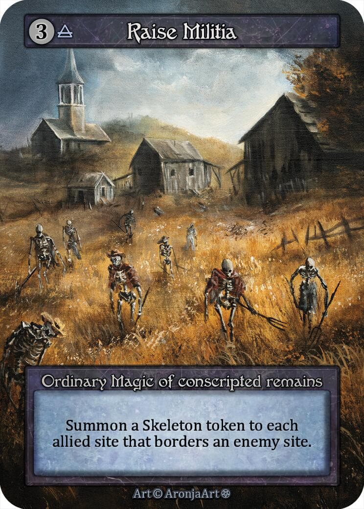 Raise Militia — Gothic card