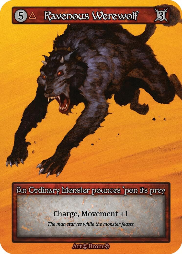 Ravenous Werewolf — Gothic card
