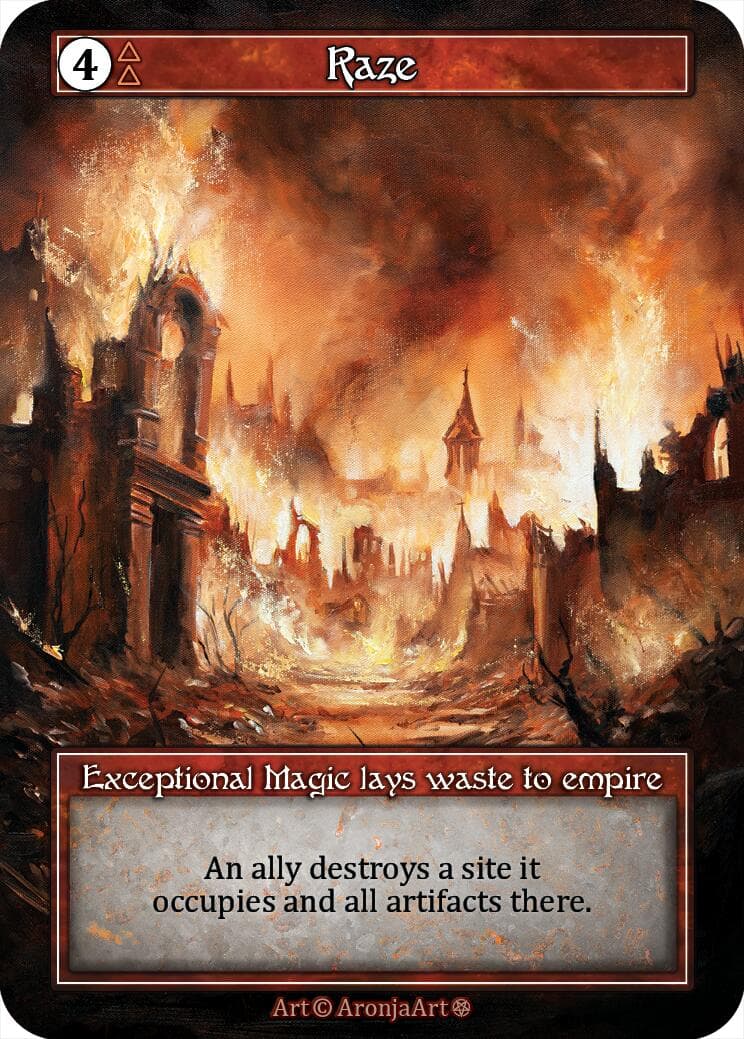 Raze (Foil) — Gothic card