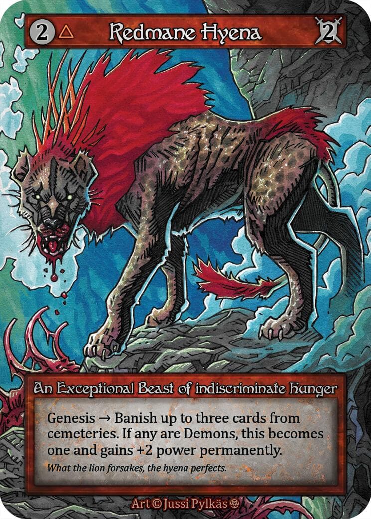 Redmane Hyena — Gothic card