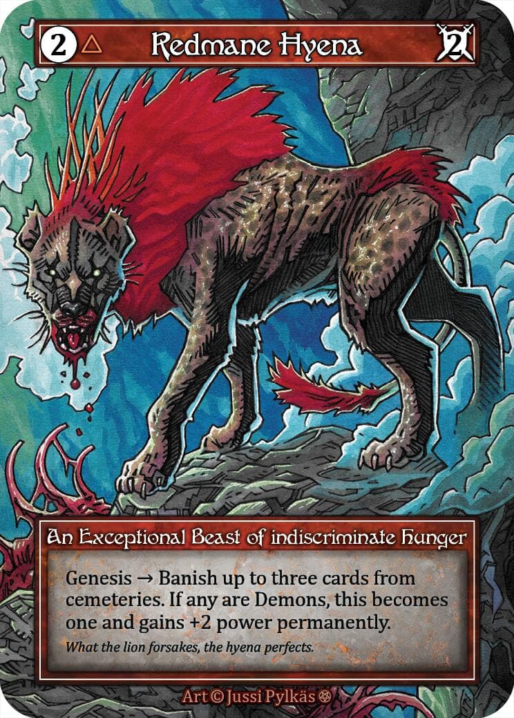 Redmane Hyena (Foil) — Gothic card