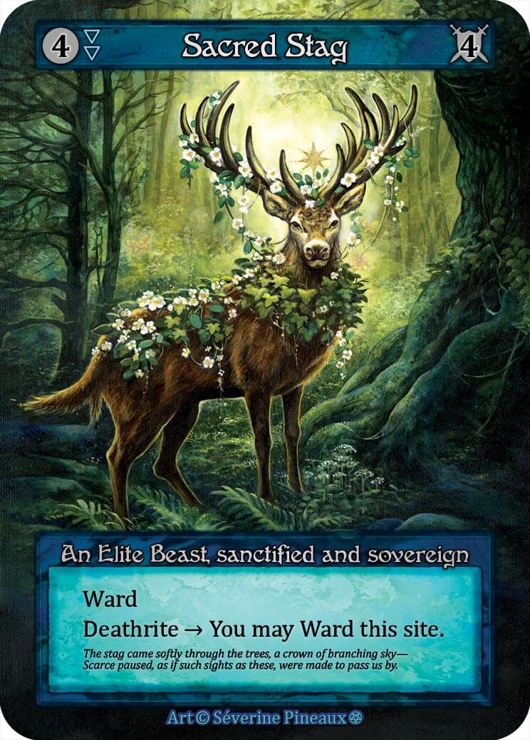 Sacred Stag — Gothic card