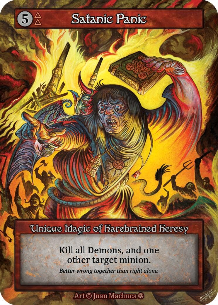 Satanic Panic — Gothic card